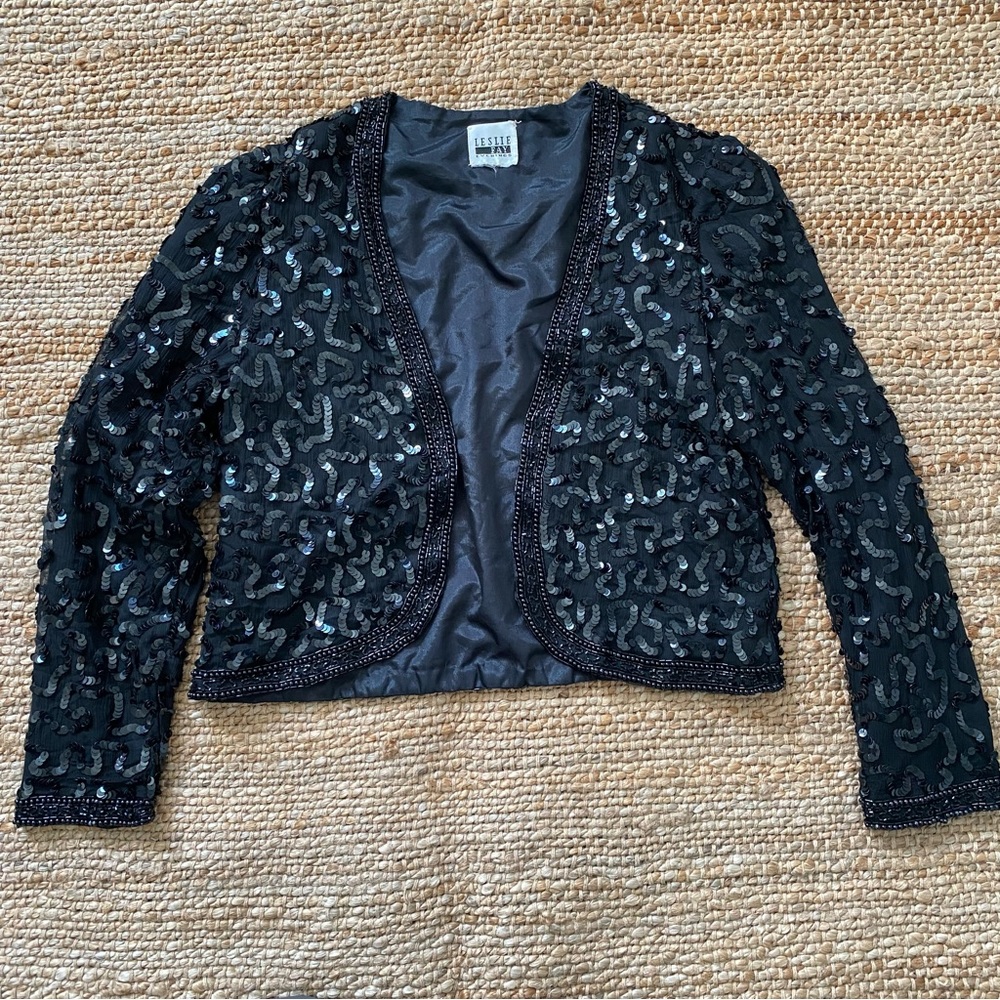 Vintage Leslie Fay Beaded Jacket